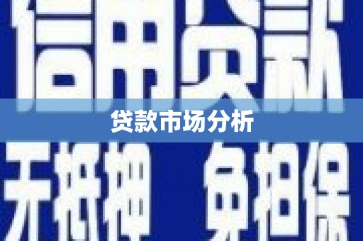 长兴贷款市场分析