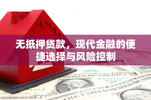 清新无抵押贷款，现代金融的便捷选择与风险控制