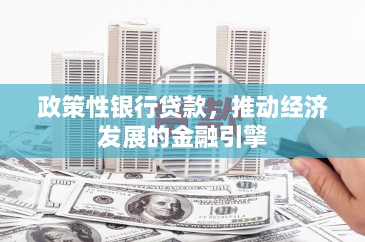 惠山政策性银行贷款，推动经济发展的金融引擎