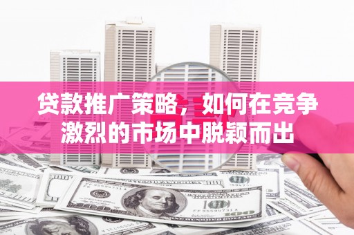 三穗贷款推广策略，如何在竞争激烈的市场中脱颖而出