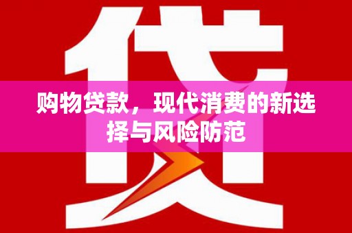 海原购物贷款，现代消费的新选择与风险防范