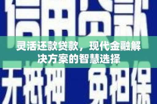 磐石灵活还款贷款，现代金融解决方案的智慧选择