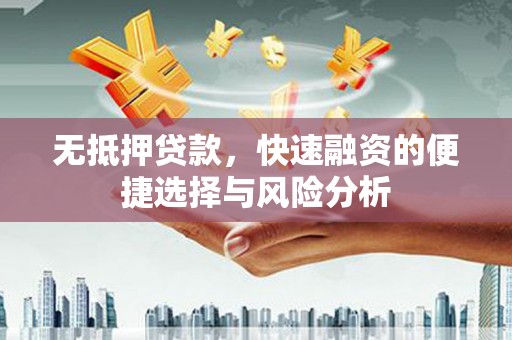 嵩县无抵押贷款，快速融资的便捷选择与风险分析