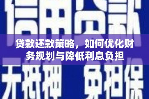 树林贷款还款策略，如何优化财务规划与降低利息负担