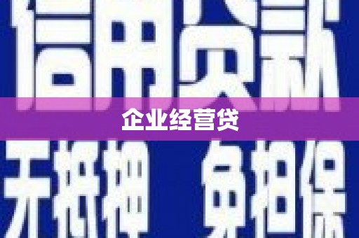 广平企业经营贷
