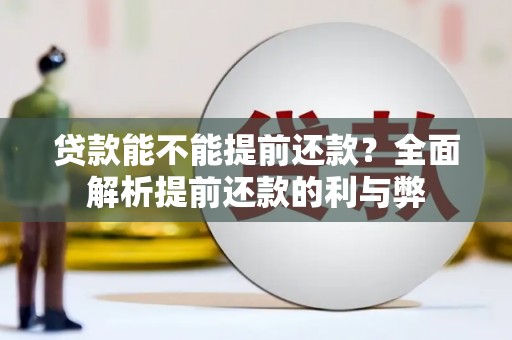 下陆贷款能不能提前还款？全面解析提前还款的利与弊