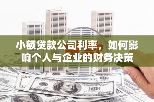 甘南小额贷款公司利率，如何影响个人与企业的财务决策