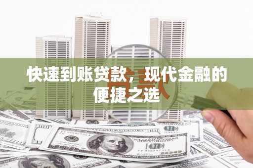 儋州快速到账贷款，现代金融的便捷之选