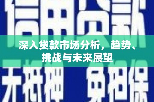 汶上深入贷款市场分析，趋势、挑战与未来展望