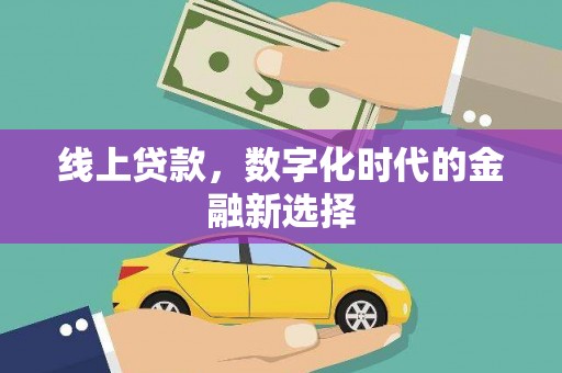甲仙线上贷款，数字化时代的金融新选择