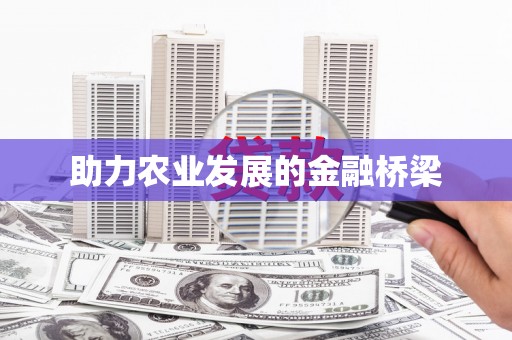 晋江助力农业发展的金融桥梁